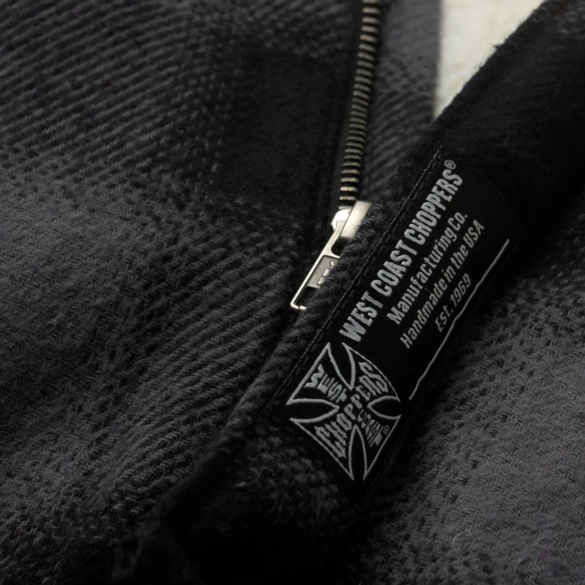 WCC HELL BENT FLANNEL JACKET - CHARCOAL/BLACK - Image 4
