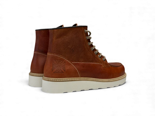 WCC RIGID LEATHER BOOTS - TUMBLE BROWN - Image 3