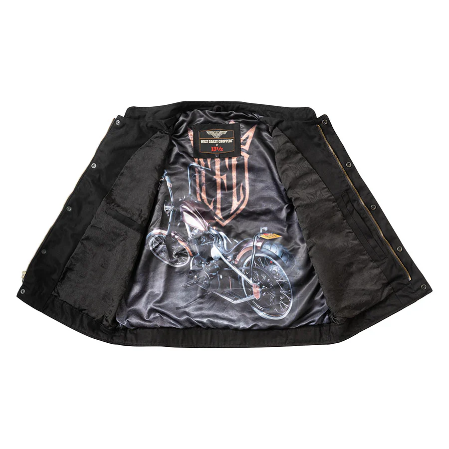 WCC x 13 1/2 Dominator Canvas Riding Vest -Black - Image 3