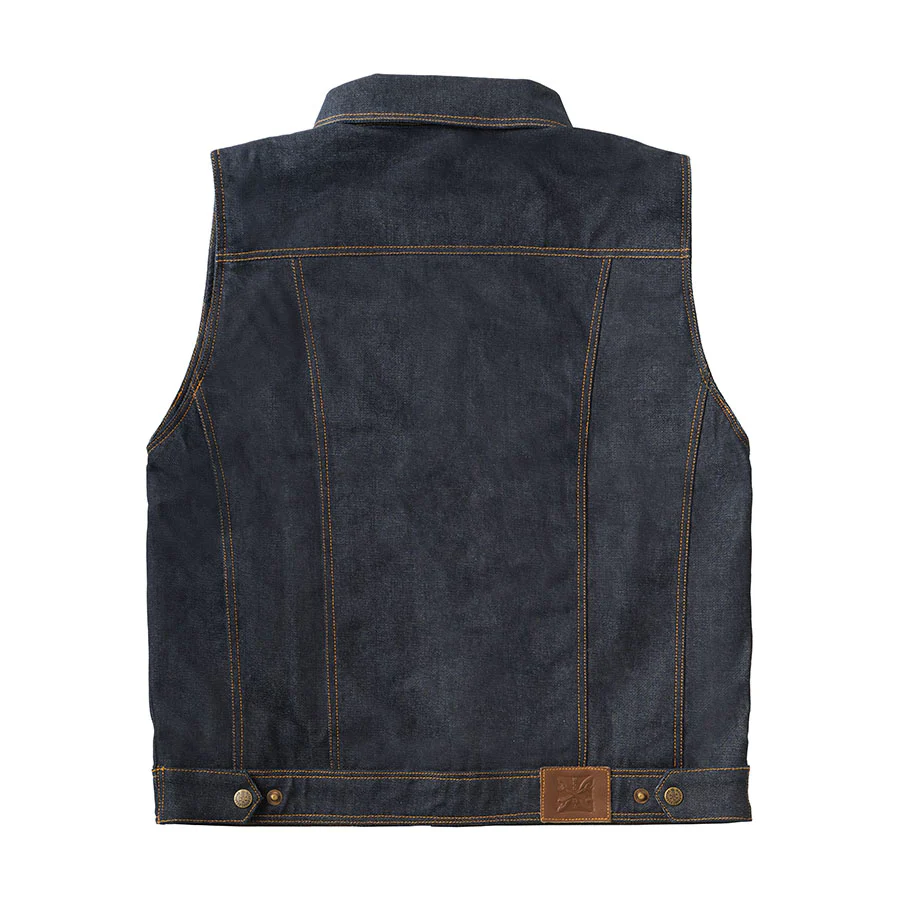 WCC x 13 1/2 Dominator Denim Riding Vest -Raw Denim - Image 4